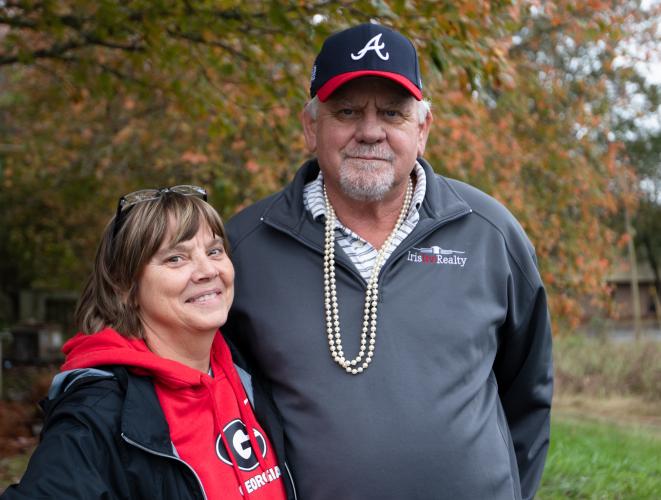 Barry and Iris Walker attended Game 4 of the World Series to help check a box off their bucket list. The Braves won the World Series for the first time since 1995. (Photo/Sarah White)