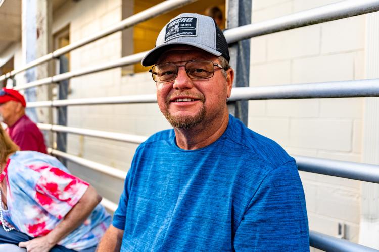 Wesley McDonald takes in a football game earlier this season on his way to running his consecutive games streak to 34 years. (Photo/Jack Casey)